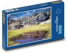 Asturie - jezero, hory Puzzle 500 dílků - 46 x 30 cm