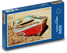 Stará loď - opuštěná, rezavá Puzzle 500 - 46x30 cm