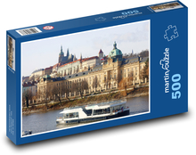 Loď - Praha, řeka Puzzle 500 dílků - 46 x 30 cm