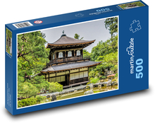 Japonsko - chrám, Ginkaku-Ji Puzzle 500 dílků - 46 x 30 cm