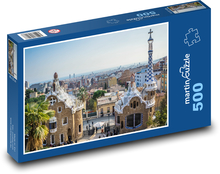 Guell Park - Španělsko, město Puzzle 500 dílků - 46 x 30 cm