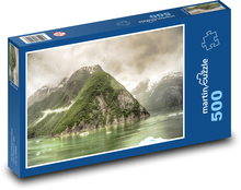 Aljaška - hory, sníh Puzzle 500 - 46x30 cm