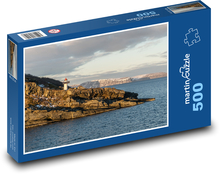Nórsko - maják, more Puzzle 500 dielikov - 46 x 30 cm 