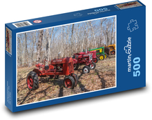 Traktory - stromy, vozidlá Puzzle 500 dielikov - 46 x 30 cm 