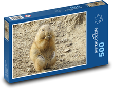 Präriehund - Tier, Zoo Puzzle 500 Teile - 46 x 30 cm