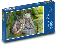 Makaken - Affe, Tier Puzzle 500 Teile - 46 x 30 cm