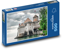 Switzerland - castle, lake Puzzle of 500 pieces - 46 x 30 cm 