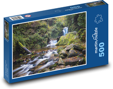 Waterfall - river, forest Puzzle of 500 pieces - 46 x 30 cm 