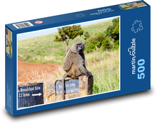 Monkey - savana, Keňa Puzzle 500 dielikov - 46 x 30 cm 