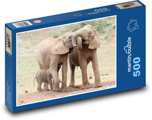 Elefanten - Elefant, Safari Puzzle 500 Teile - 46 x 30 cm