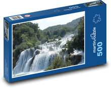Vodopád - Krka, Chorvatsko Puzzle 500 dílků - 46 x 30 cm