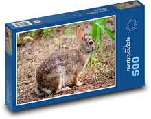 Divoký králík - králíček, zvíře Puzzle 500 dílků - 46 x 30 cm