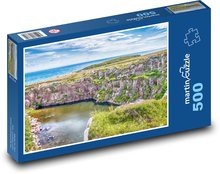 Pláž - útes, príroda Puzzle 500 dielikov - 46 x 30 cm 