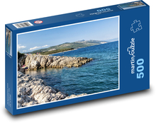 Chorvatsko - moře, pláž Puzzle 500 dílků - 46 x 30 cm