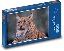Rys - zviera, predátor Puzzle 500 dielikov - 46 x 30 cm