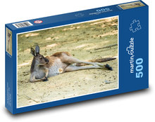 Känguru - Tier, Australien Puzzle 500 Teile - 46 x 30 cm