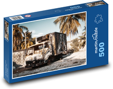 Samochód ciężarowy - wrak, pojazd Puzzle 500 elementów - 46x30 cm