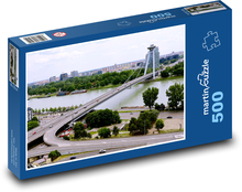 Bratislava - Stadt, Brücke Puzzle 500 Teile - 46 x 30 cm