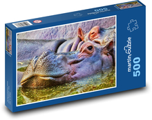Hroch - zvíře, zoo Puzzle 500 dílků - 46 x 30 cm