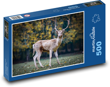 Srnec - jelen, parohy Puzzle 500 dílků - 46 x 30 cm