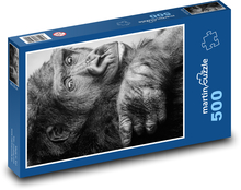 Gorilla - Primat, Affe Puzzle 500 Teile - 46 x 30 cm