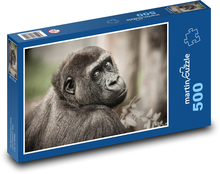 Gorila - zvíře, savec Puzzle 500 dílků - 46 x 30 cm
