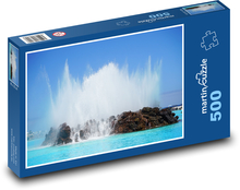 Island - water element, rocks Puzzle of 500 pieces - 46 x 30 cm 