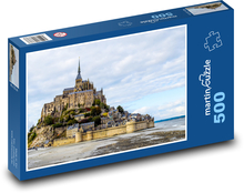 Mont Saint Michel - ostrov, Francie Puzzle 500 dílků - 46 x 30 cm