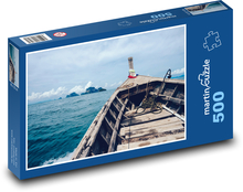 Loď - ostrov, oceán Puzzle 500 dielikov - 46 x 30 cm