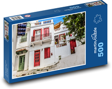 Skopelos - Řecko, domy Puzzle 500 dílků - 46 x 30 cm