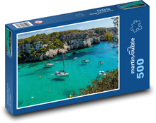 Strand - Spanien, Yachten Puzzle 500 Teile - 46 x 30 cm