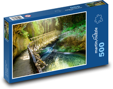 Most - Jaskyňa, Tropický ostrov Puzzle 500 dielikov - 46 x 30 cm 