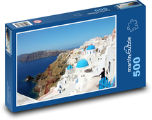 Santorin - Griechenland,Insel Puzzle 500 Teile - 46 x 30 cm
