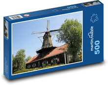 Mlýn - Nizozemsko, Holandsko  Puzzle 500 dílků - 46 x 30 cm