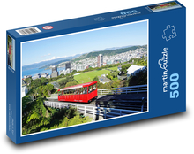 Wellington - Nový Zéland - lanovka Puzzle 500 dílků - 46 x 30 cm