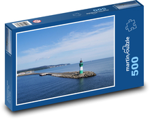 Insel Rügen - Leuchtturm, Meer Puzzle 500 Teile - 46 x 30 cm