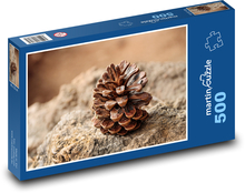 Borovicový šišák - les, príroda Puzzle 500 dielikov - 46 x 30 cm 