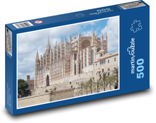 Katedrála Saint Mary - Mallorka, Španělsko Puzzle 500 dílků - 46 x 30 cm