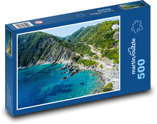 Řecko - Skopelos, pobřeží Puzzle 500 dílků - 46 x 30 cm