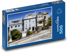 San Francisco - Kalifornie, domy Puzzle 500 dílků - 46 x 30 cm