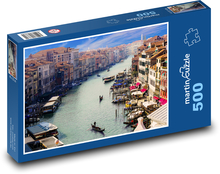 Benátky - Canal Grande, gondoliér Puzzle 500 dielikov - 46 x 30 cm 
