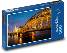 Most - rieka, architektúra Puzzle 500 dielikov - 46 x 30 cm 