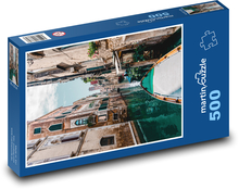 Benátky - gondola, kanál Puzzle 500 dielikov - 46 x 30 cm 