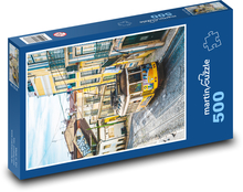 Tramwaj - pociąg, transport Puzzle 500 elementów - 46x30 cm