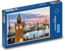 Přístav - cestovat, Hamburg Puzzle 500 dílků - 46 x 30 cm