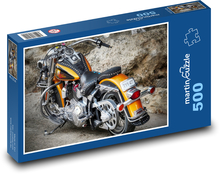 Orange motorcycle Puzzle of 500 pieces - 46 x 30 cm