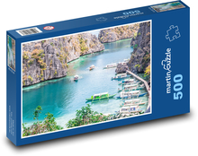 Boote - Wasser, Natur Puzzle 500 Teile - 46 x 30 cm