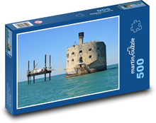 Pevnost boyard - Francie, moře Puzzle 500 dílků - 46 x 30 cm