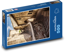 Schody - budovy, město Puzzle 500 dílků - 46 x 30 cm