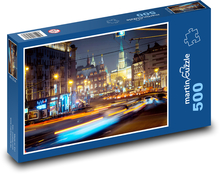 Ulica - mesto, budovy Puzzle 500 dielikov - 46 x 30 cm 
